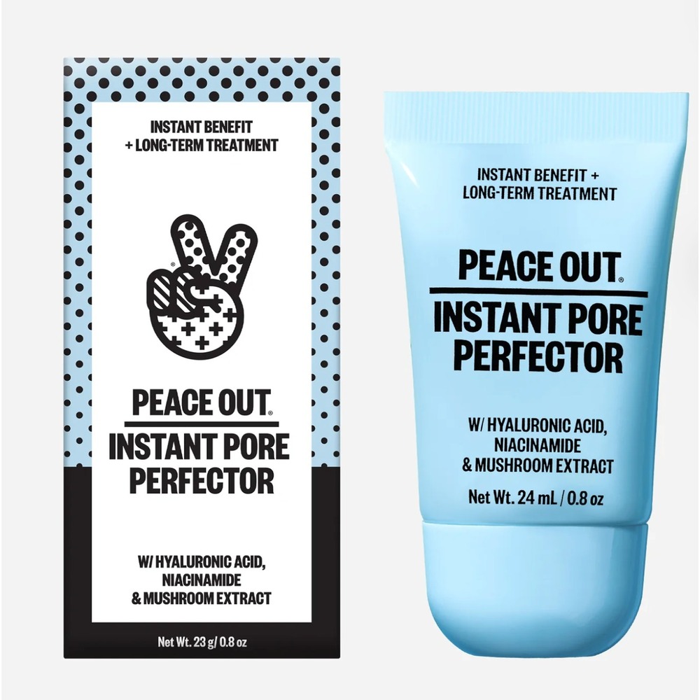 Peace Out Instant Pore Perfector 0.8oz Primer Cream Blur Pores New In Box
